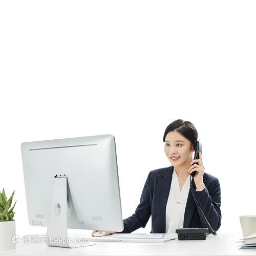 女性客服話務員 高效通達，賦能商務辦公服務新體驗